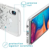 imoshion Design hoesje Samsung Galaxy A20e - Spetters - Zwart