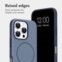 imoshion Colour Back Cover with Thin MagSafe Ring Apple iPhone 16 Pro - Dark Blue