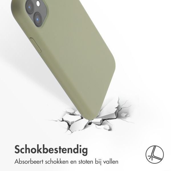 Accezz Liquid Silicone Backcover met MagSafe Apple iPhone 11 - Cooper Green