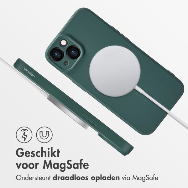 imoshion Color Backcover met MagSafe iPhone 14 - Donkergroen