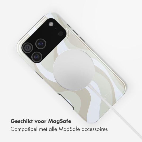 Selencia Vivid Backcover met MagSafe Apple iPhone 17 Pro Max - Desert Waves Beige