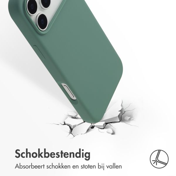 Accezz Liquid Silicone Backcover met MagSafe Apple iPhone 17 Pro Max - Donkergroen