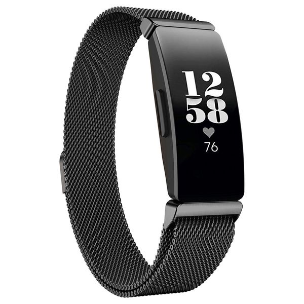 imoshion Milanees Watch bandje Fitbit Inspire - Zwart