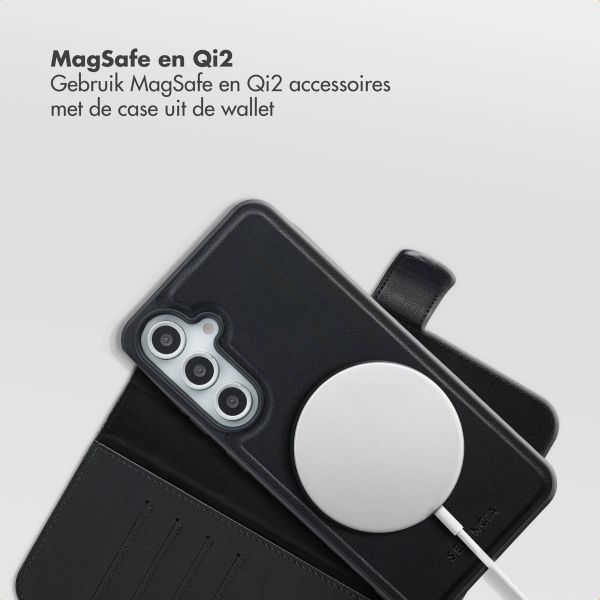 Selencia Olyn Uitneembare Bookcase met MagSafe Samsung Galaxy S24 FE - Zwart