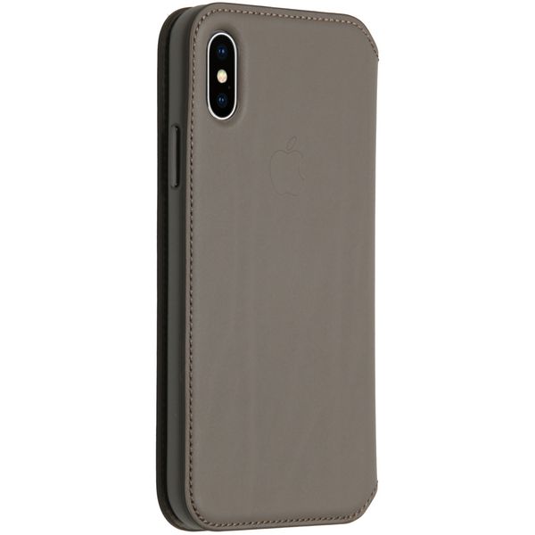 Apple Leather Folio Bookcase Apple iPhone X / Xs - Taupe