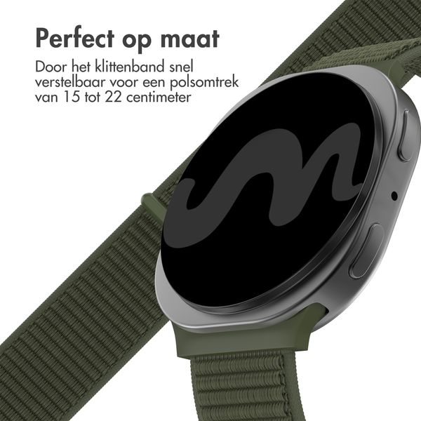 imoshion Nylon bandje Samsung Galaxy Watch 8 (40/44mm) / Classic (46mm) - Army Green