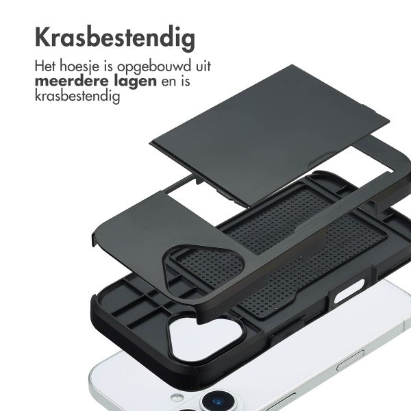 imoshion Backcover met pasjeshouder Apple iPhone 17 - Zwart