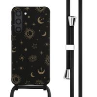 imoshion Siliconen design hoesje met koord Samsung Galaxy S23 Plus - Sky Black