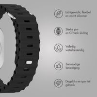 Accezz Ocean bandje Apple Watch Series 1 - 11 / SE / Ultra (44/45/46/49 mm) - Zwart