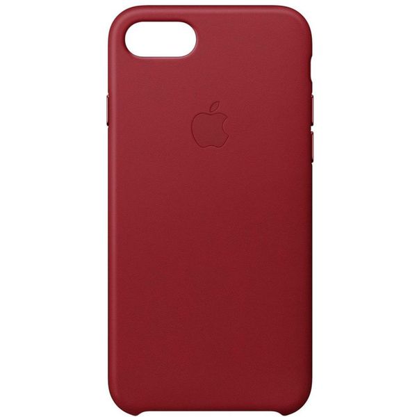 Apple Leather Backcover voor iPhone SE (2022 / 2020) / 8 / 7 - Red