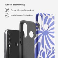 Selencia Vivid Tough Backcover Huawei P30 Lite - Modern Bloom Sapphire Blue