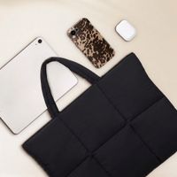Selencia Vaya Puffy Laptoptas 16 inch - Midnight Black
