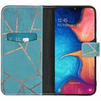 imoshion Design Softcase Bookcase Samsung Galaxy A20e - Blue Graphic