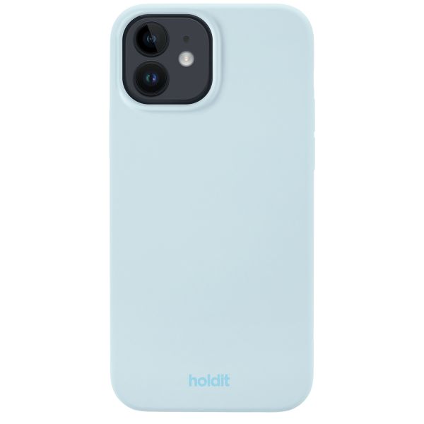 Holdit Silicone Case iPhone 12 (Pro) - Mineral Blue