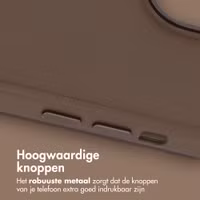 Accezz MagSafe Leather Backcover Apple iPhone 15 - Coffee Brown