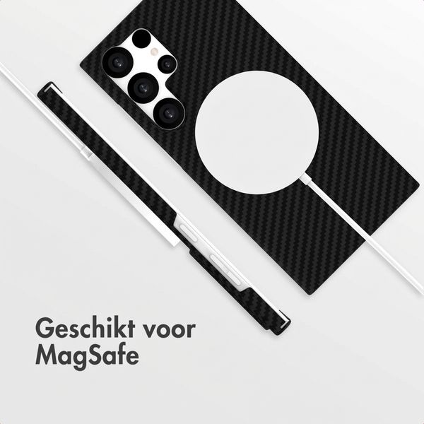 Accezz MagSafe Kevlar® Backcover Samsung Galaxy S23 Ultra - Zwart