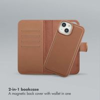 Selencia Olyn Detachable Bookcase with MagSafe Apple iPhone 15 - Brown