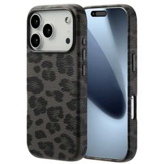 Selencia Sabi Backcover Panterprint met MagSafe Apple iPhone 17 Pro - Midnight Black