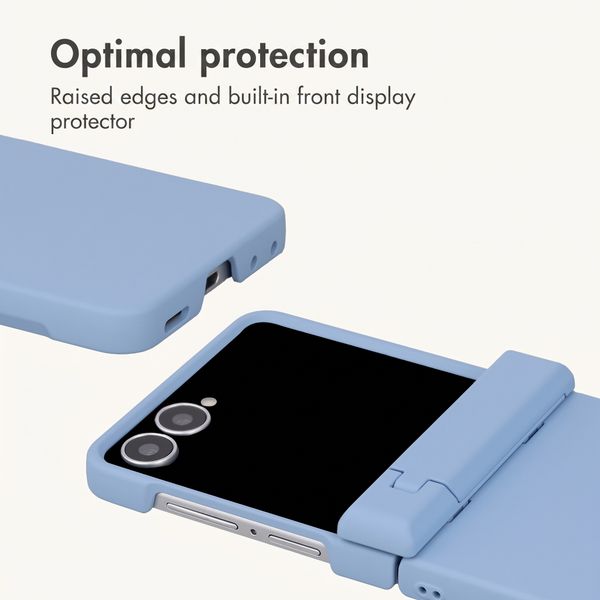imoshion Colour Back Cover with Stand Samsung Galaxy Z Flip 8 - Light Blue