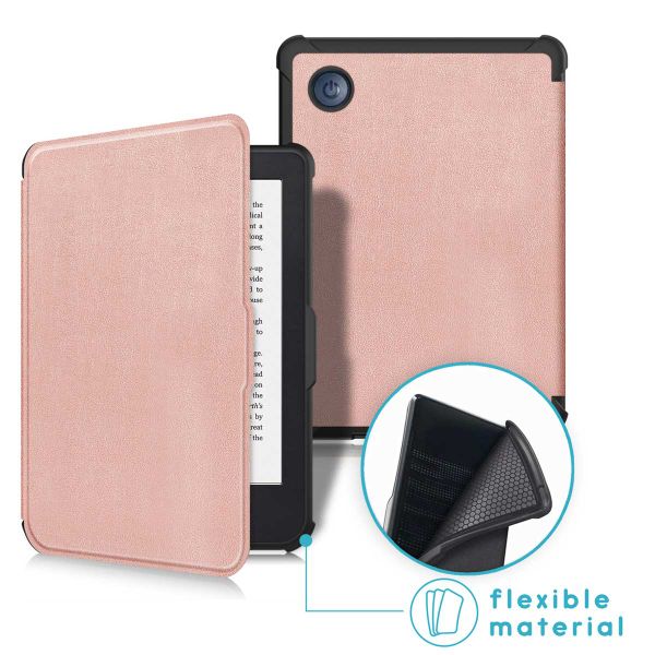 imoshion Slim Soft Case Bookcase Kobo Clara 2E / Tolino Shine 4 - Rosé Goud