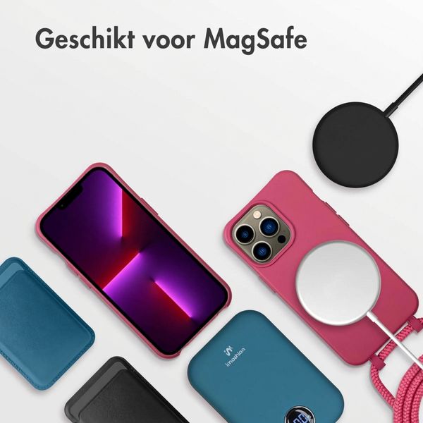 imoshion Color Backcover met afneembaar koord met MagSafe Apple iPhone 13 Pro - Raspberry