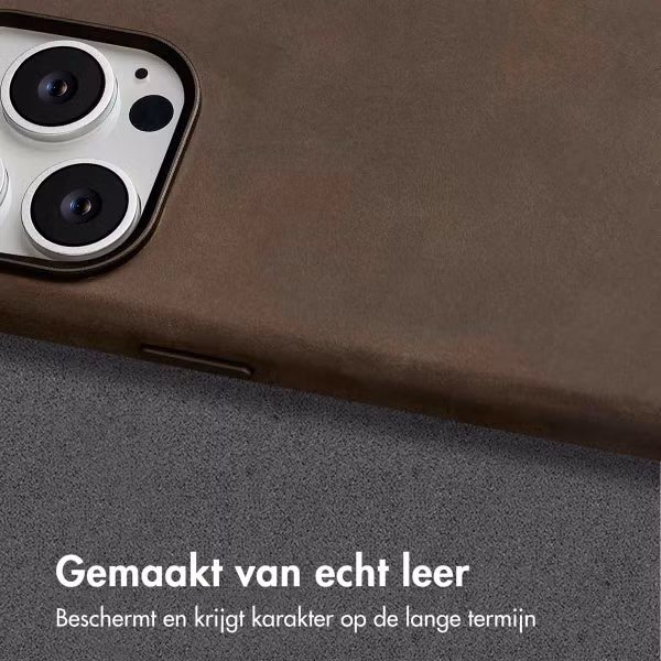 Accezz Vintage Leather Magsafe Backcover Apple iPhone 15 Pro Max - Rustic Brown