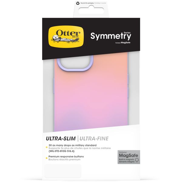 OtterBox Symmetry Clear Backcover MagSafe Apple iPhone 13/14/15/16e - Paars
