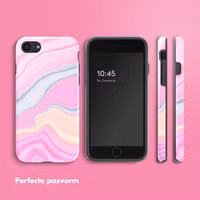 Selencia Vivid Backcover Apple iPhone SE (2022 / 2020) / 8 / 7 - Pastel Lipstick Marble