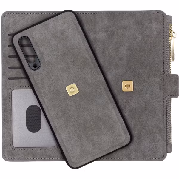 Luxe Portemonnee Samsung Galaxy A50 / A30s - Grijs