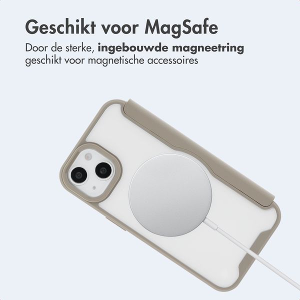 imoshion Transparante Bookcase met MagSafe Apple iPhone 14 / 13 - Beige