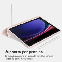 Accezz Smart Silicone Bookcase Samsung Galaxy Tab A9 8.7 inch - Roze