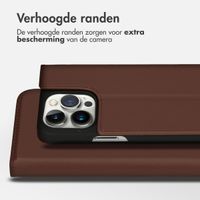 Accezz Premium Leather Slim Bookcase Apple iPhone 14 Pro - Bruin