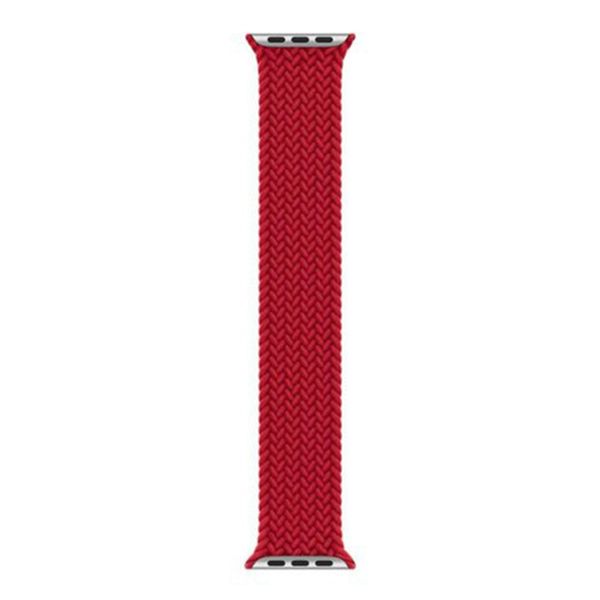 Apple Gevlochten solobandje Apple Watch | 44/45/46/49 mm - Maat 2 - (PRODUCT)RED