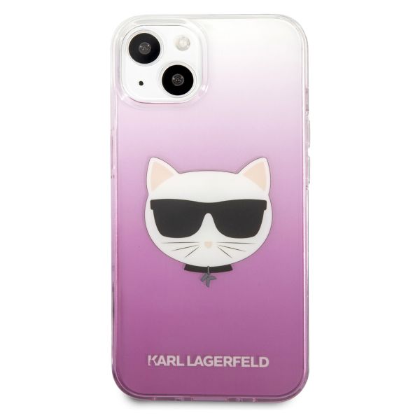 Karl Lagerfeld Hardcase Backcover Choupette iPhone 13 Mini - Roze