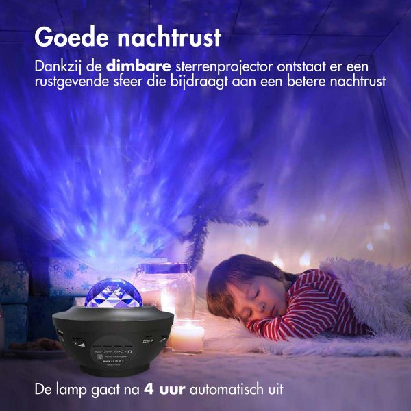 imoshion Sterrenprojector - Sterrenhemel - 10 lichtstanden - Zwart