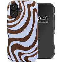 Selencia Vivid Backcover met MagSafe Apple iPhone 16 - Dream Swirl Chocolate