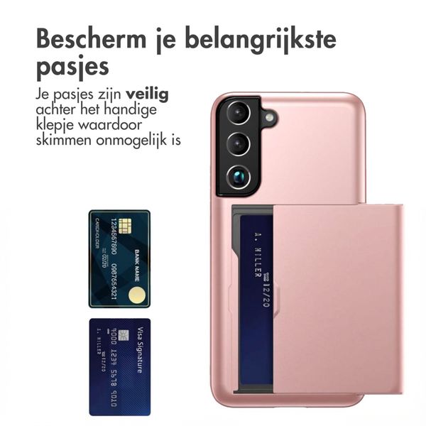 imoshion Backcover met pasjeshouder Samsung Galaxy S22 - Rosé Goud