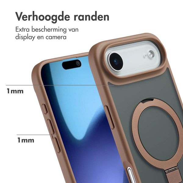 Accezz Ring Stand Backcover met MagSafe Apple iPhone Air - Bruin