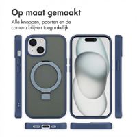 Accezz Ring Stand Backcover met MagSafe Apple iPhone 15 - Blauw