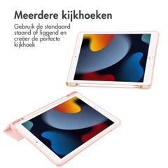 imoshion Trifold Hardcase Bookcase Apple iPad 9 (2021) 10.2 inch / iPad 8 (2020) 10.2 inch / iPad 7 (2019) 10.2 inch - Roze