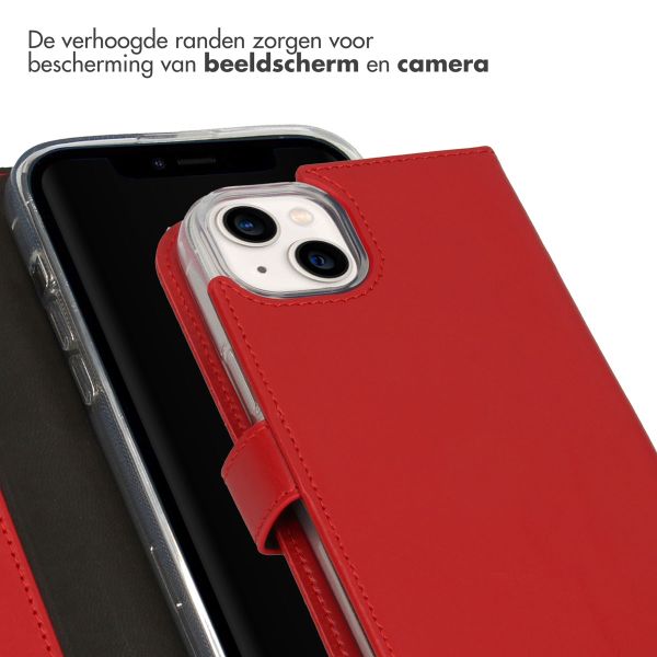 Selencia Echt Leren Bookcase Apple iPhone 14 Plus - Rood