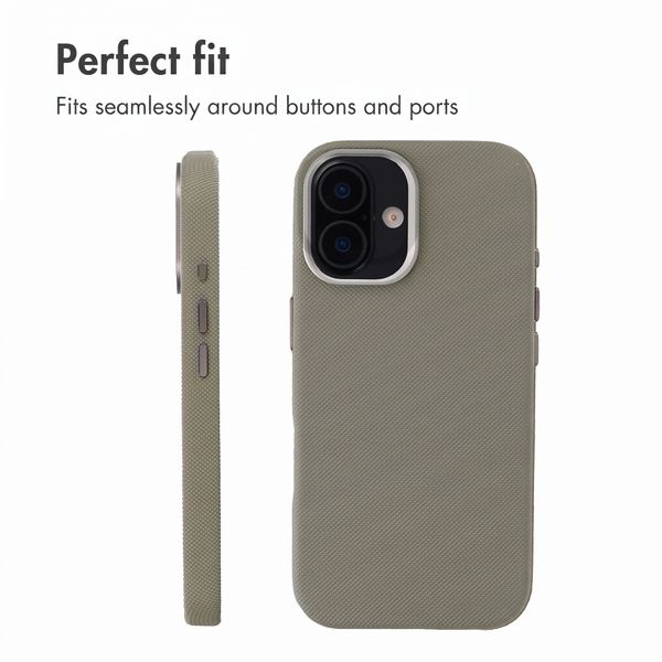 Accezz Mesh Back Cover with MagSafe Apple iPhone 16 - Dark Grey