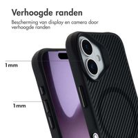 imoshion Rugged Hybrid Carbon Case met MagSafe Apple iPhone 17 - Zwart
