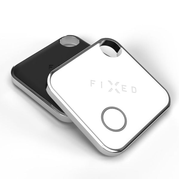 Fixed Tag - Bluetooth Tracker voor iOS - 6 pack - Zwart / Wit