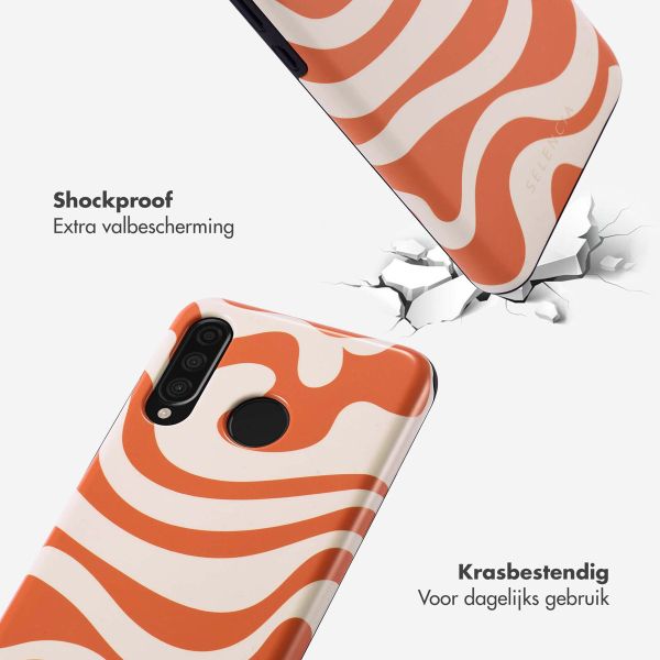 Selencia Vivid Tough Backcover Huawei P30 Lite - Dream Swirl Orange