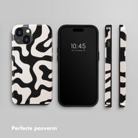 Selencia Vivid Backcover Apple iPhone 15 - Art Wave Black