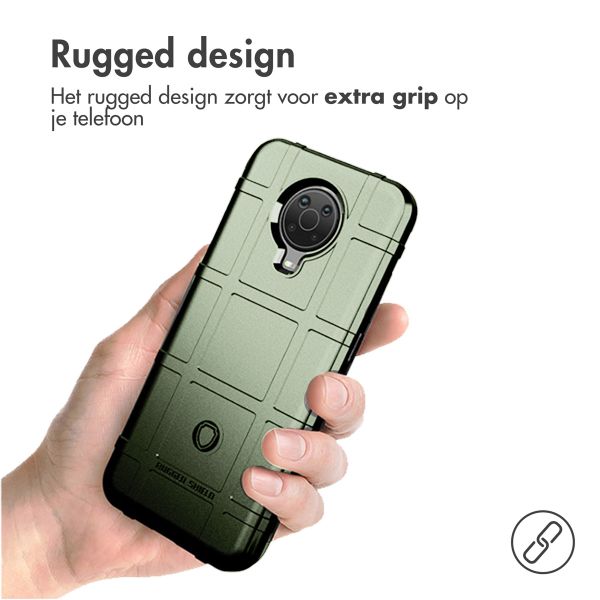 imoshion Rugged Shield Backcover Nokia G10 / G20 - Donkergroen