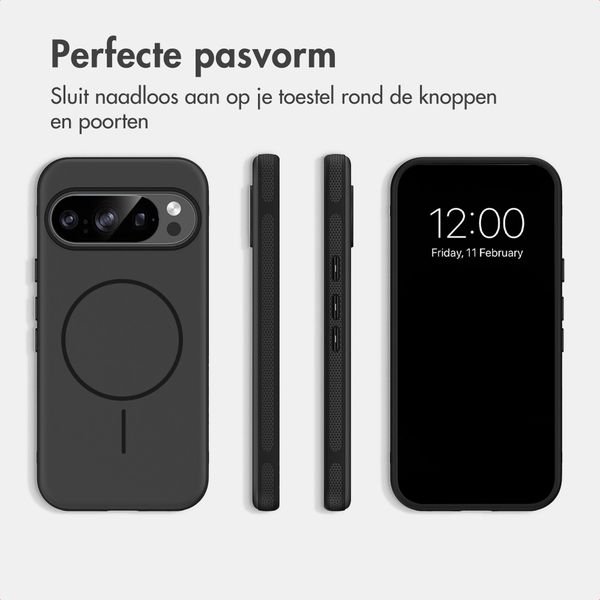 imoshion Color Backcover met Thin MagSafe Ring Google Pixel 11 / 11 Pro / 10 / 10 Pro - Zwart