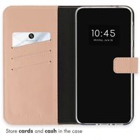 Selencia Genuine Leather Book Case Samsung Galaxy A37 (5G) - Light Pink