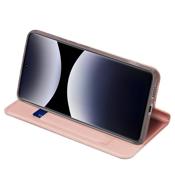 Dux Ducis Slim Softcase Bookcase Xiaomi Redmi Note 14 Pro (4G) - Rosé Goud